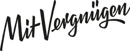 Logo mit Vergnügen München